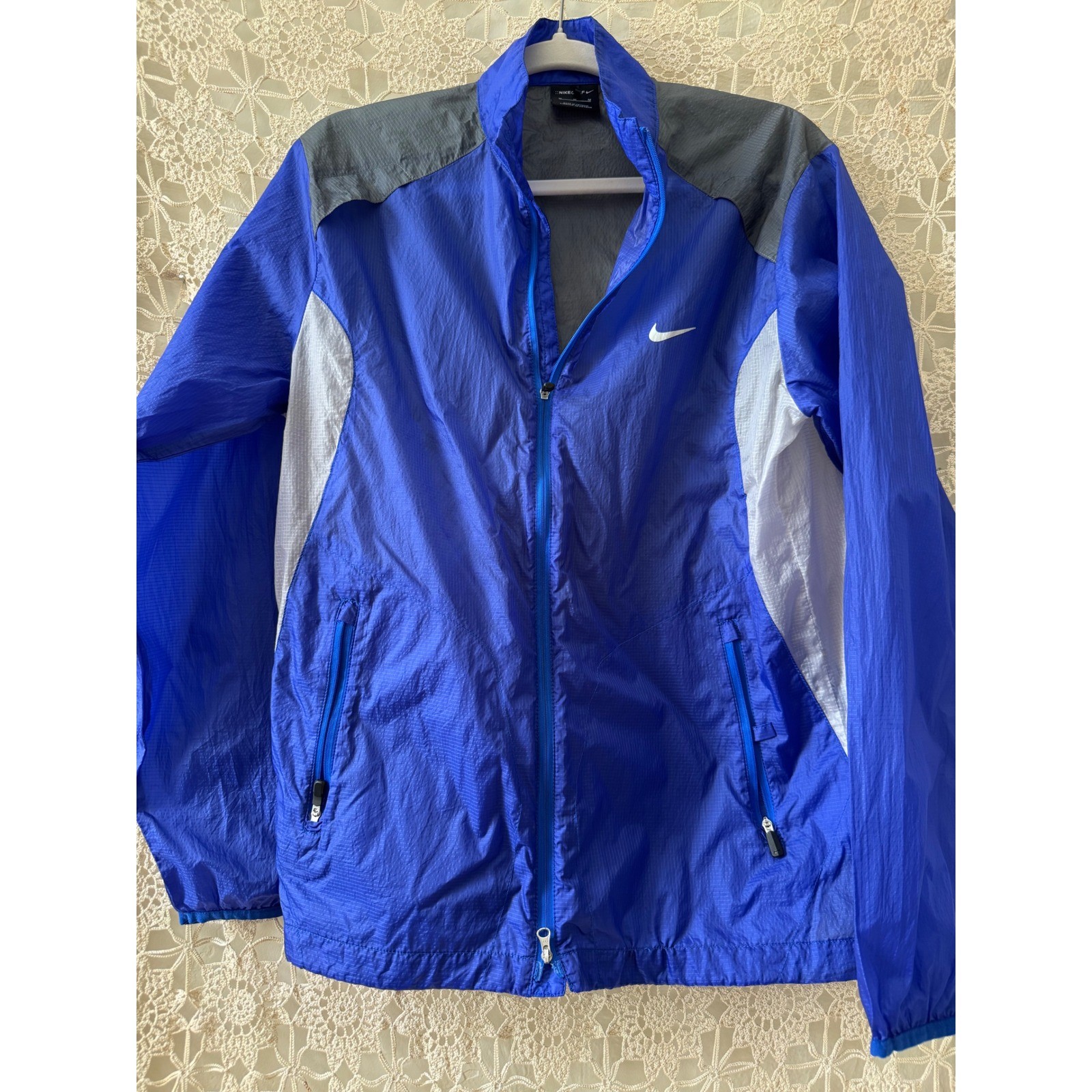 SACAI X NIKE Giacca a vento Nike Golf full zip leggera blu grigio uomo taglia M