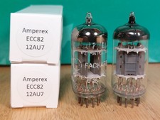 Pair of Amperex 12AU7 ECC82 1964/66 Vacuum Tubes #3 - 10% matched