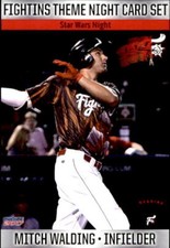2017 Reading Fightins Theme Night Choice #14 Mitch Walding Lodi California Card