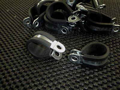 10 PC WIRE CABLE HARNESS HOSE CUSHIONED CLAMP 1/4'' HEAVY DUTY M6 CS-CL-M6