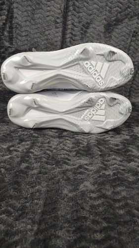 ADIDAS Mens Icon 6 Bounce Baseball Cleats FV9353 Gray & White (NWT) Size 8 - Picture 5 of 6