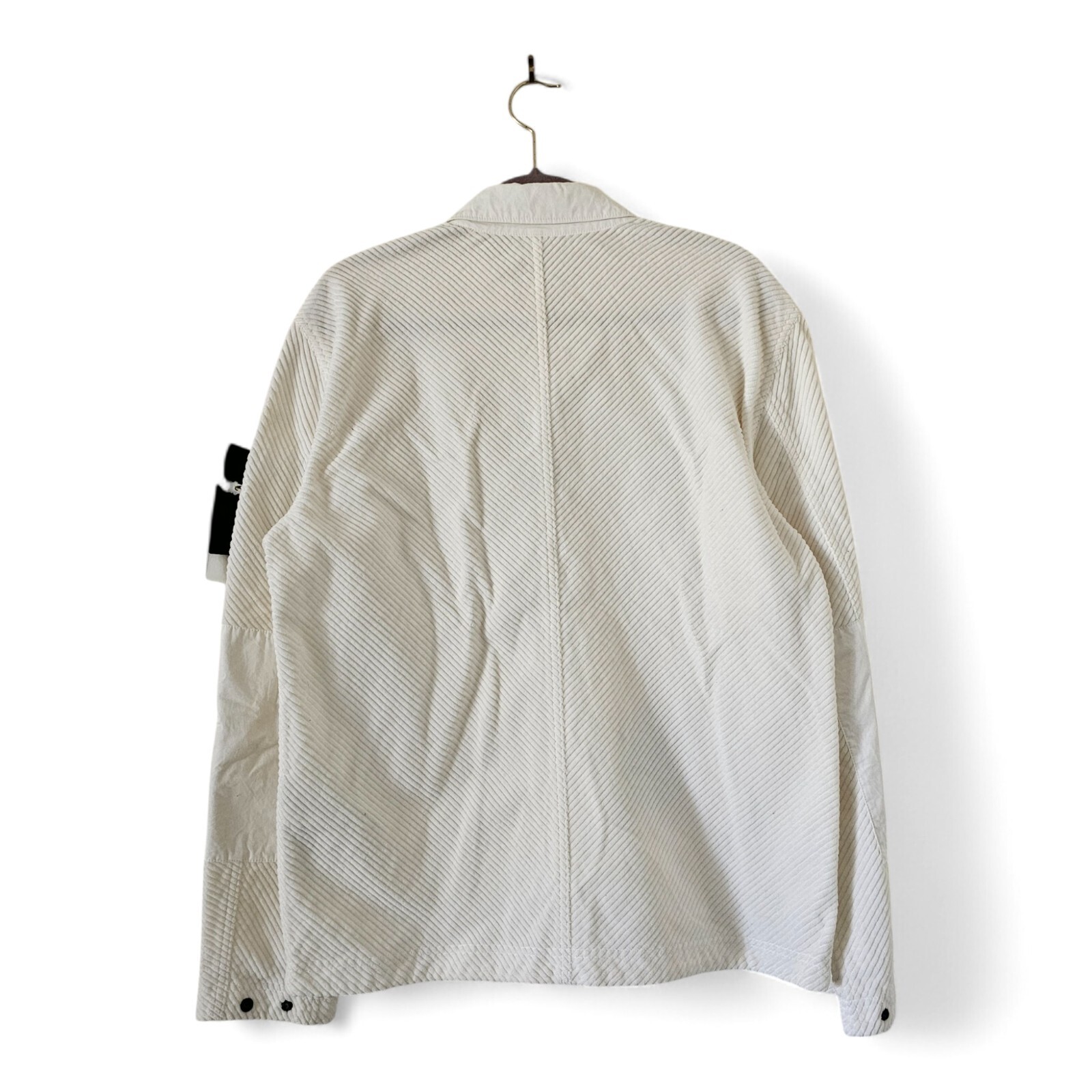 Stone Island Compass Patch Shirt/Jacket - Corduroy - White size Large $980 image 3