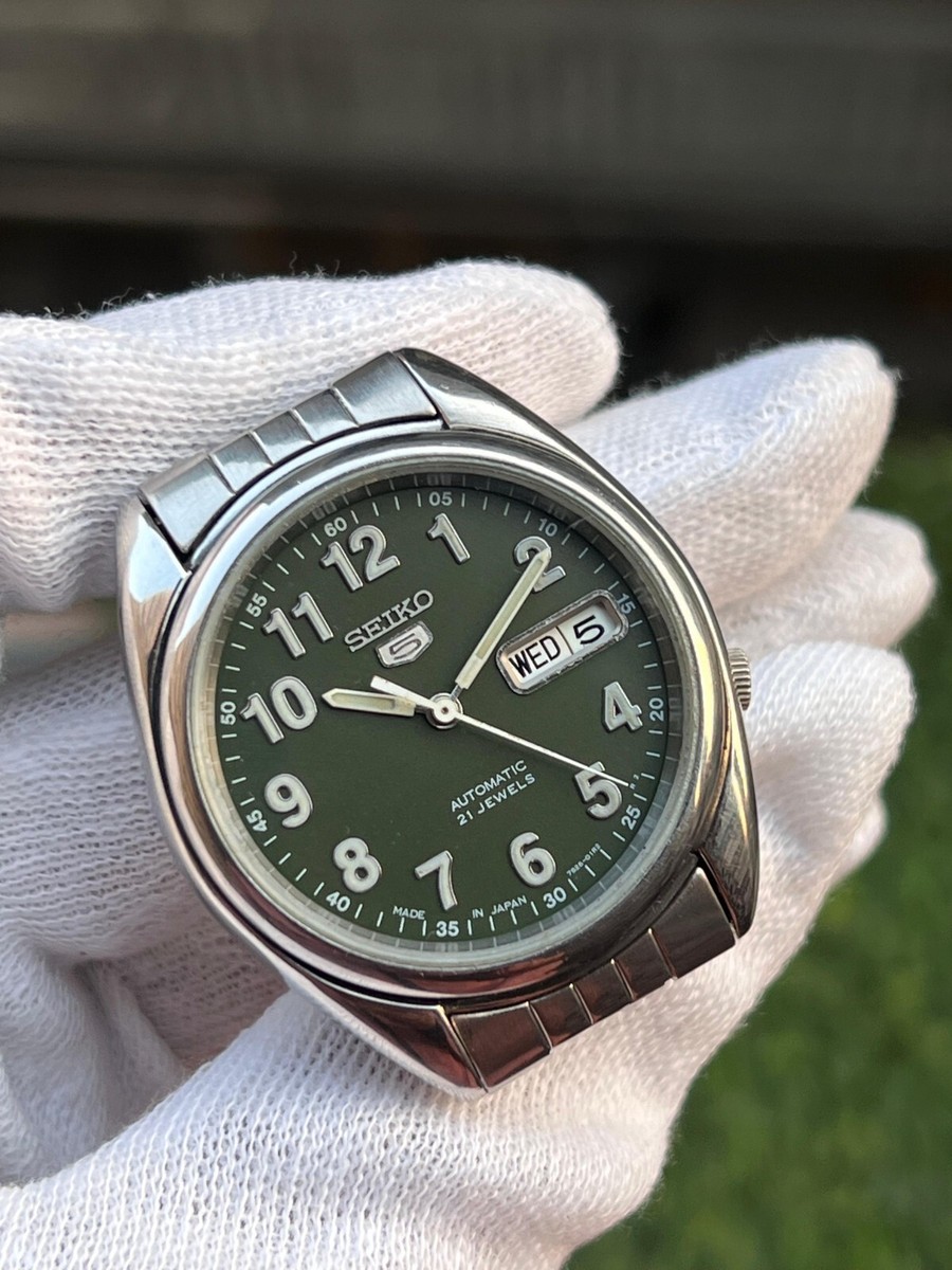 SEIKO5 自動巻き　オートマチック　DAY DATE 7S26 レア　稼働品 Vintage Seiko 5 Automatic 21 Jewels Day/Date 7S26-00X0 Japan