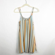 Anthropologie Dolan Layered Laurel Striped Swing Dress Sleeveless Womens Size XS