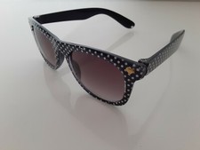 H M Children Sunglasses Blue and white dots.