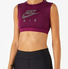 Nike Air Dri-FIT Swoosh Women's Medium-Support High-Neck Sports Bra Size Xtra Sm
