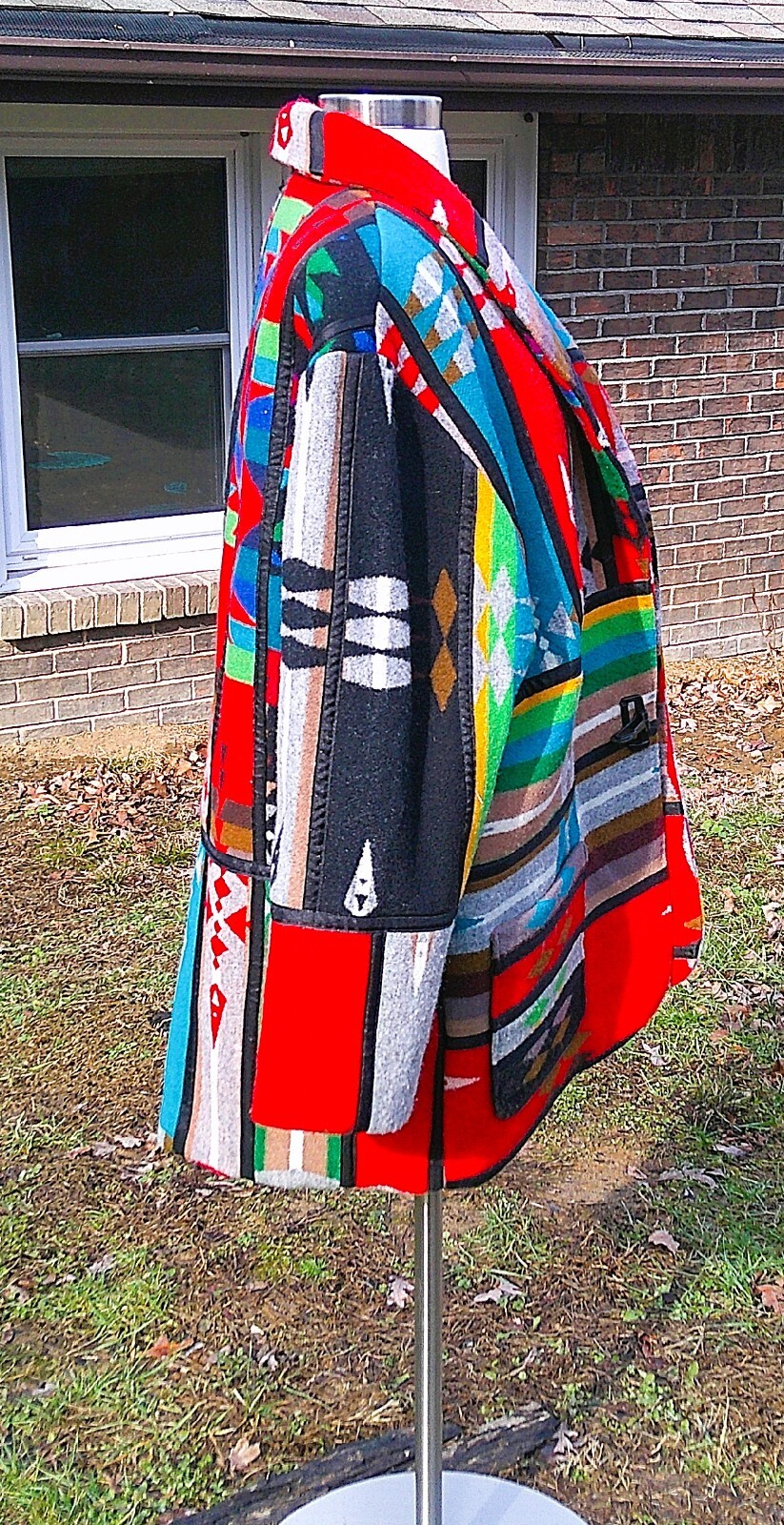 Handmade OOAK Pendleton Patchwork Blanket Wool Ja… - image 5