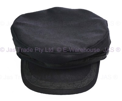 JAS Fashion Women's Felt Cadet Cap – Newsboy Baker Boy Military Style (Small, Solid)