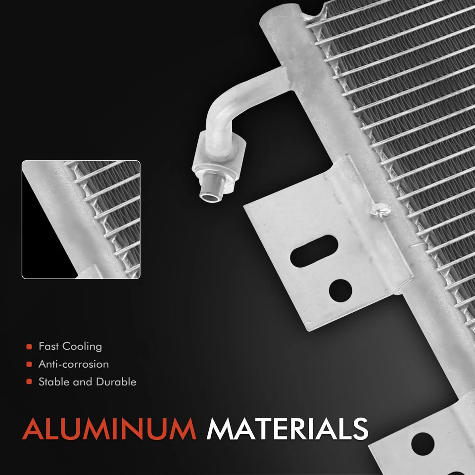 Condensador de CA con soporte para Chevrolet Malibu Oldsmobile Alero Pontiac Grand Am Foto 2 de 4