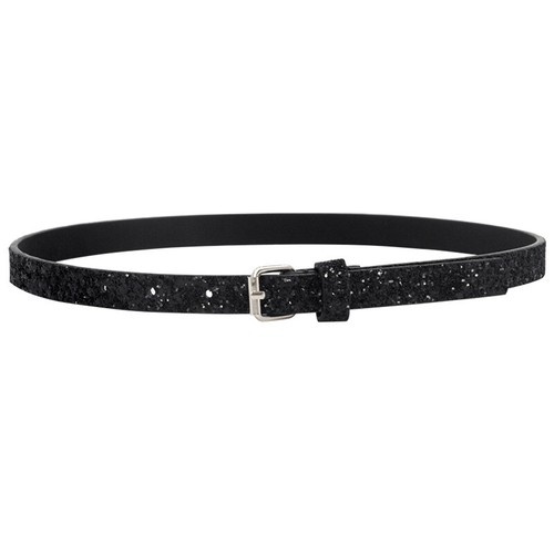 Childrens Faux Leather Skinny Belts Kids Belt Girls Glitter Waist Belt Strap A v - Picture 9 of 19