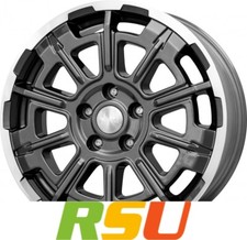 Brock B45 himalaya-grey front-poliert 7x17" ET60 LK6 130 ML 84.1 Alufelgen 17...