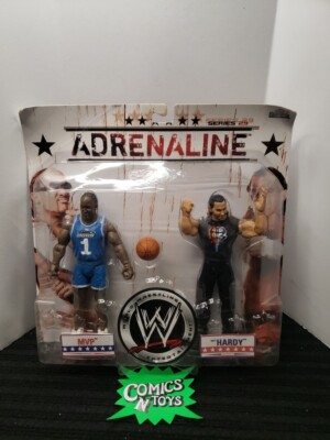 WWE Jakks 2008 Adrenaline Series 29 MVP & Matt Hardy 2 Pack Action Figures MOC