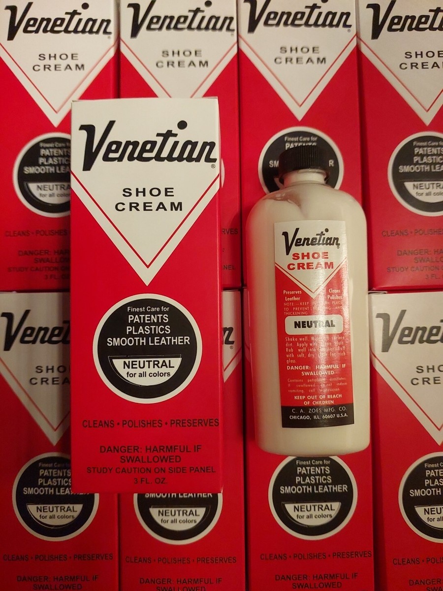 Venetian Shoe Cream Ounces Neutral Leather Shoe Boots