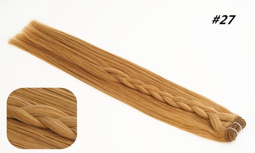 Echthaar Tressen zum einnähen REMY 100% Haarverlängerung Hair Extensions - Bild 27 von 31