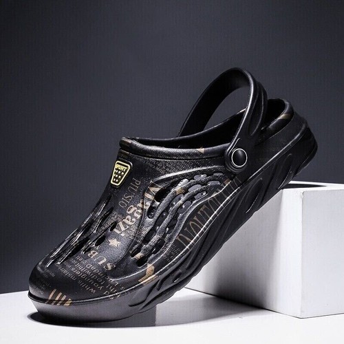 Herren Slipper Garten Pantoletten Clogs Sport Sandalen Strand Wasser Hausschuhe Schuhe Größe US - Bild 30 von 30