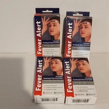 4 FEVER ALERT Reusable Forehead Thermometer for kids adults babies boys girls