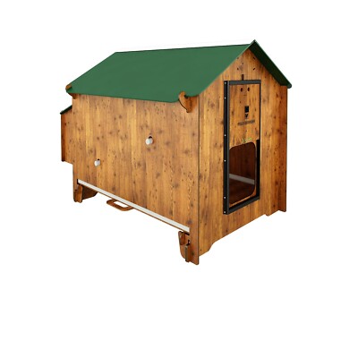 Hühnerstall Hühnerhaus aus Laminatmaterial Freilandfarm für 12 Hühner POLLY 2XL