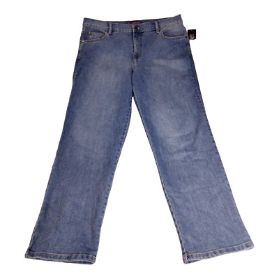 Gloria Vanderbilt Amanda Blue Callisto Tapered Leg Jeans Women Size 16W Classic