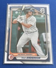 2024 Bowman Prospects #BP-128 Max Anderson Detroit Tigers