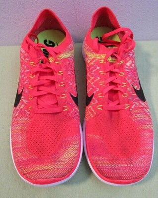 Nike Free 4.0 Flyknit Barefoot Ride Orange Yellow Mens 13 Sneakers 717075-600 | eBay