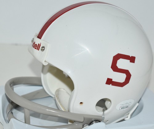 JIM PLUNKETT AUTOGRAPHED CUSTOM MINI HELMET STANFORD CARDINALS HEISMAN 1970 JSA - Picture 5 of 6