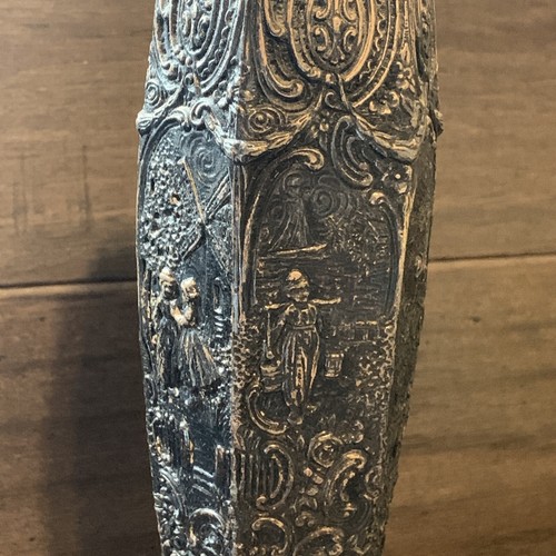 WEIDLICH BROS ART NOUVEAU SILVER PLATE DUTCH WINDMILL VASE #2377~1923 Rare!!! - Picture 5 of 12