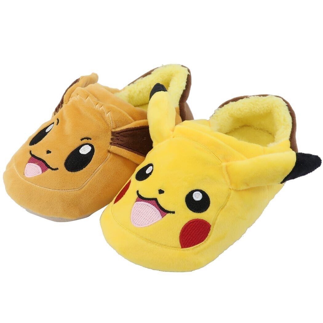 PANTOFOLA D’ORO [US] Pokemon Peluche Camera Scarpe Pikachu & Eevee Ciabatta con Confezione Regalo NUOVO