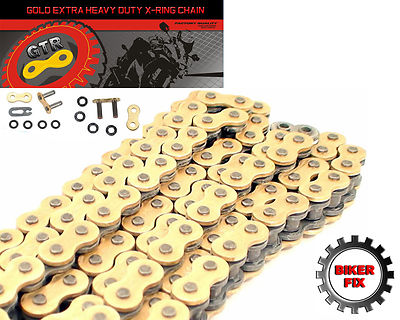 Passend für Suzuki GS450 E/S-E,F,G,H,J 84-88 Gold Extra Heavy Duty 530 X-Ring GTR Kette