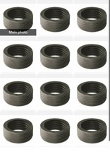 12 Fernco Schedule 40 2 in. Hub x 2 in. Dia. Hub Flexible PVC Drain Connector