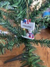 Kurt Adler Snowman Christmas Tree Name Ornament Darlene