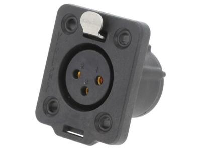 NC3FDX-TOP HEAVY DUTY FEMALE 3POLE XLR CHASSIS CONNECTOR NEUTRIK
