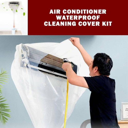 Home Air Conditioner Cleaning Dust Washing Clean Cover Waterproof Protector Bag - Picture 9 of 11