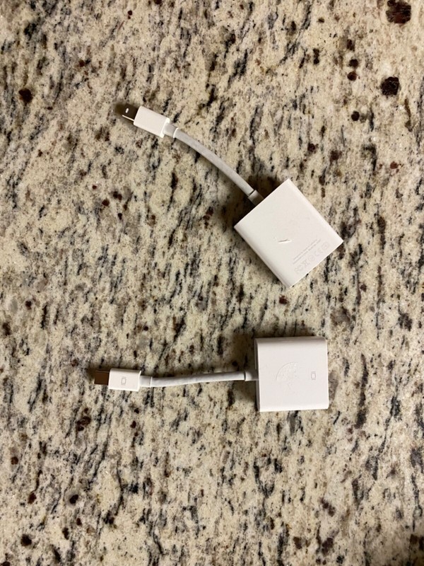 Apple Mini DisplayPort Thunderbolt To DVI and VGA Adapters A1305 A1307 Genuine