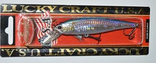 lucky craft pointer 100 sp suspending jerkbait 4"   5/8oz ms American shad