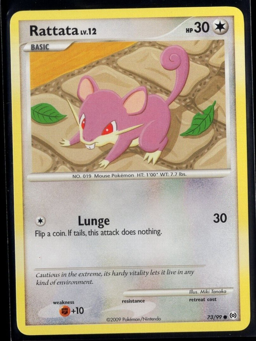 Rattata 73/99 Common Platinum Arceus Pokemon TCG Near Mint