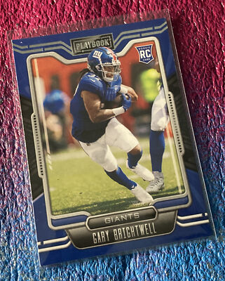 2021 Panini Playbook Gary Brightwell RC #187 ~ New York Giants
