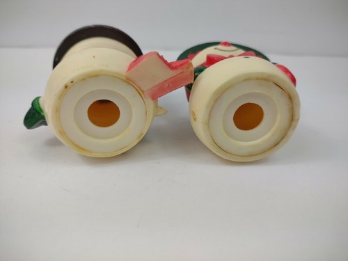 Vintage Hallmark Christmas Snowman Salt Pepper Shaker Set Plastic Mr Mrs - Picture 8 of 9