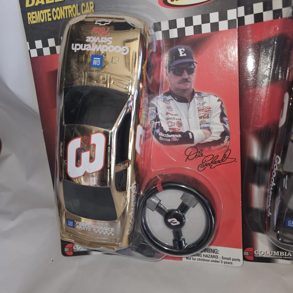 Dale Earnhardt Sr & Jr RC Control Remoto Coche Lote Columbia Sunoco Mini Dorado Nuevo Foto 2 de 4