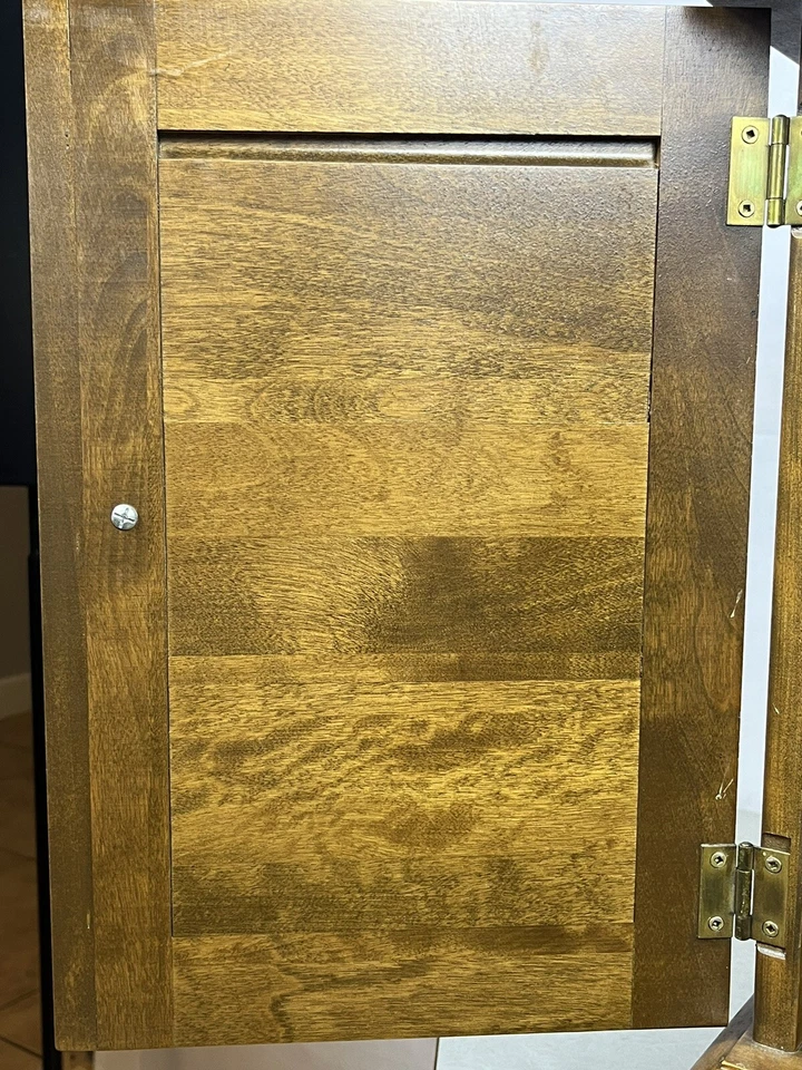 Винтажный торцевой столик для шкафа записей Ethan Allen Heirloom из мускатного ореха клена 10-8646 - Изображение 4 из 4