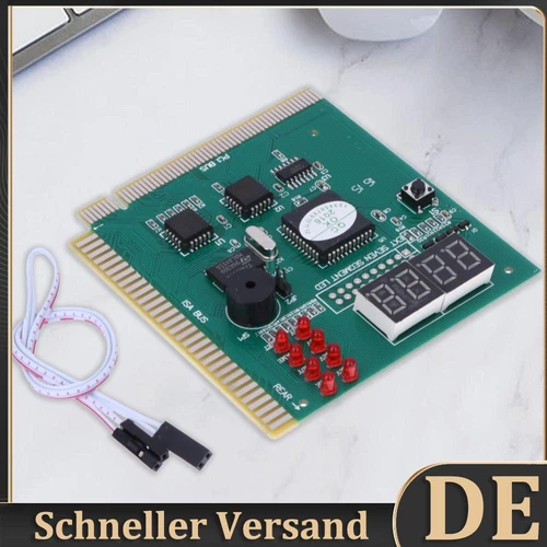4-stellige PCI & ISA Motherboard Tester Diagnostic Mother Board Debug-Postkarte 