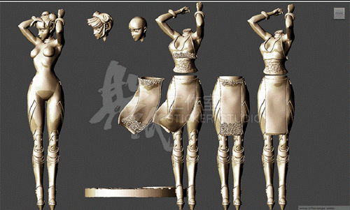Robot Chun-Li 3D Printing Unpainted Figure Model GK Blank Kit New Hot Toy Stock - Picture 5 of 9