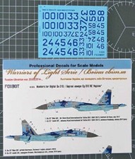 Decals Numbers Su27S Ukrainian Air Forces digital camouflage 1:48 FOXBOT 48-025