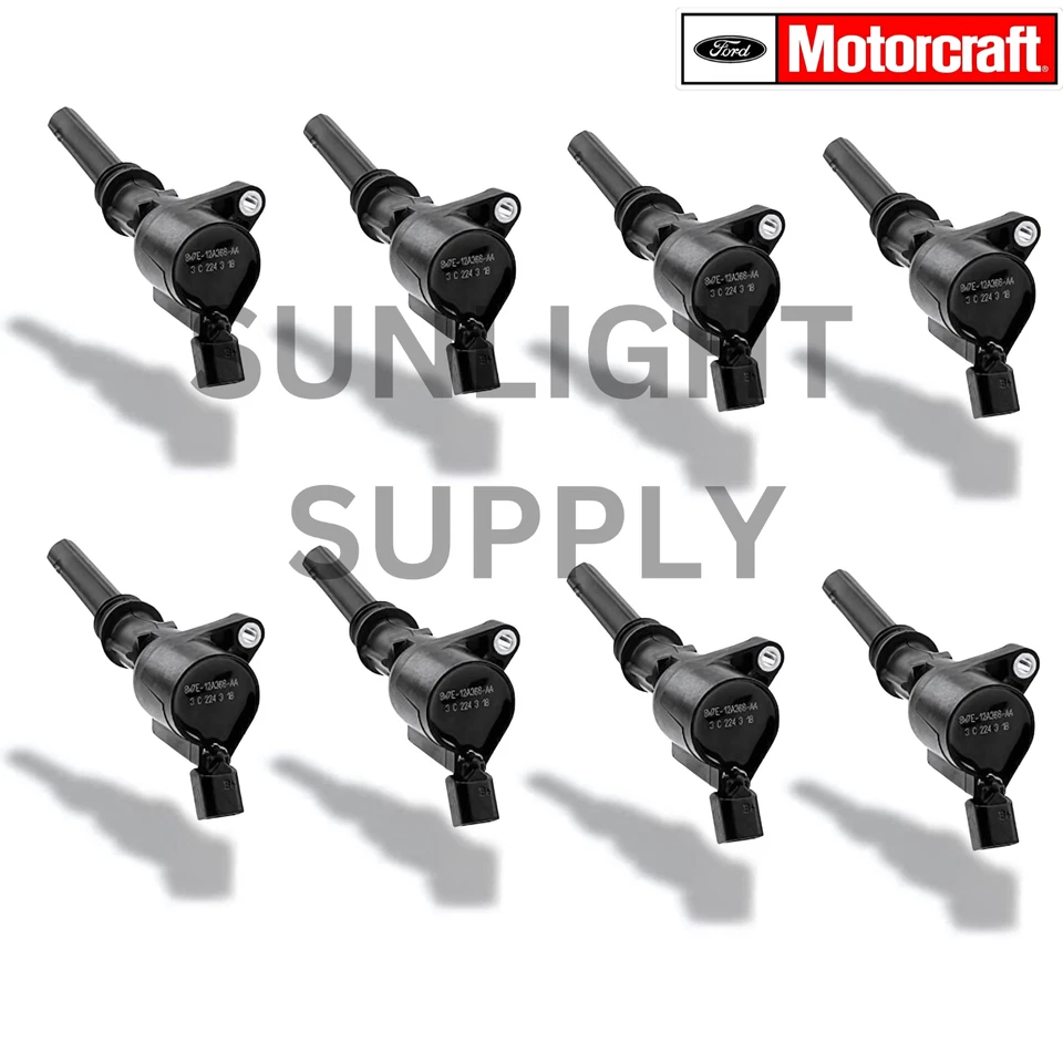 Paquete de 8 bobinas de encendido Motorcraft DG508 para Ford F150 4,6 L 5,4 L 6,8 L Foto 4 de 4