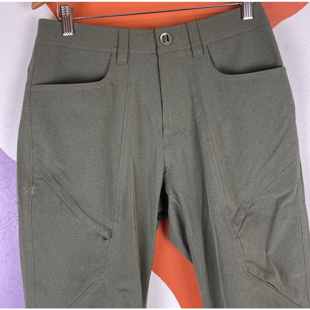 Under Armour Mens Tactical Hiking Pants 30x34 Green UA Outdoor Adapt