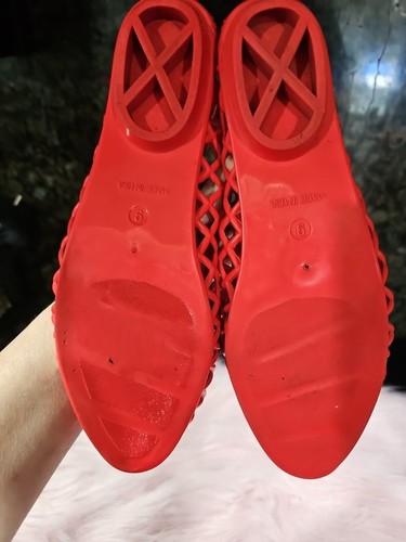 ZAPATOS GELATINA ROJA, SANDALIAS Jaleas TALLA 9 - Imagen 5 de 11