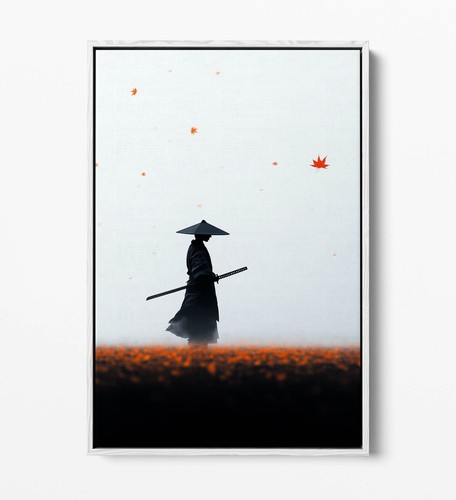 JAPANESE SAMURAI JAPAN ART-FLOAT EFFECT FRAMED CANVAS WALL ART PRINT - Picture 8 of 12