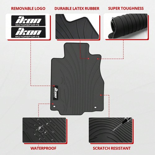 3PCS Floor Mats Fit For 2012-2016 CRV, Auto Front Driver Passenger Side All Seas - Picture 27 of 45