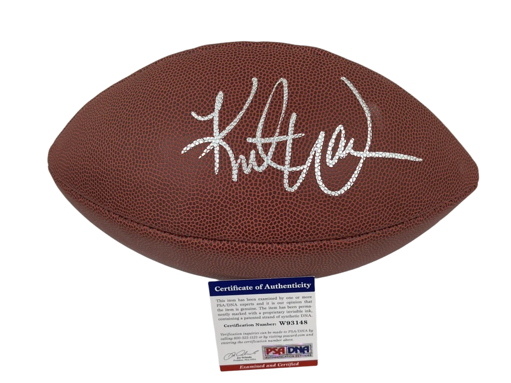 KURT WARNER SIGNED NFL FOOTBALL SAINT LOUIS RAMS AUTOGRAPH PSA/DNA COA