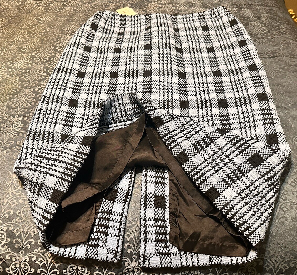 新品DRIES VAN NOTEN SCRANTON SKIRT 38新品 dries van noten skirt Plaid Blue Black Scranton Sz US 10 Long