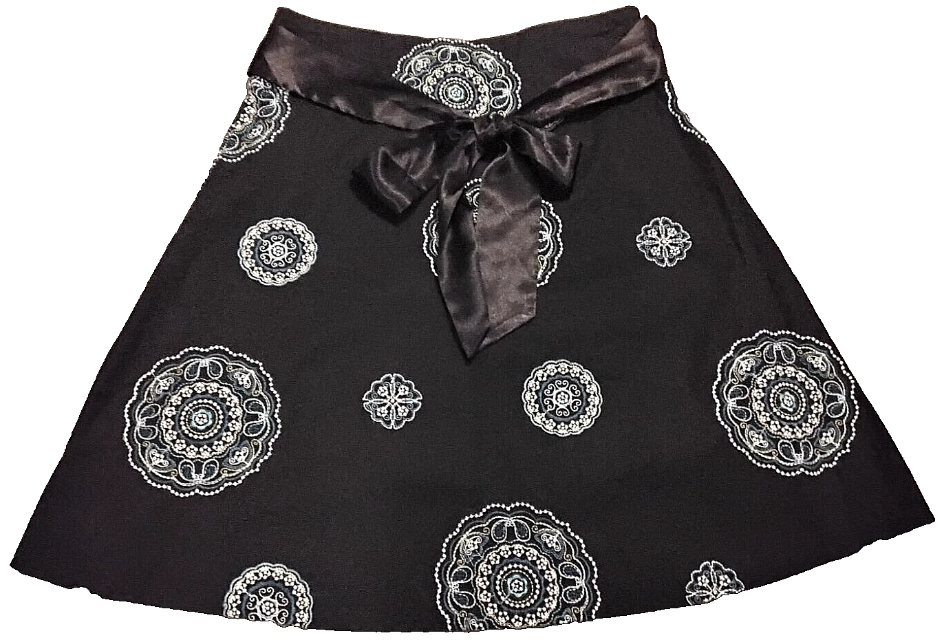 Heart Soul Womens Skirt Size 1 Multicolor Peasant Flare Embroidered Flowers